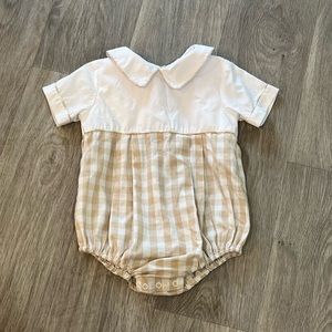 Bradford Bubble - Worth Avenue White with Keeneland Khaki Check